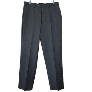 J. Hilburn 100% Italian Wool Slacks Dress Pants in Gray Size 34